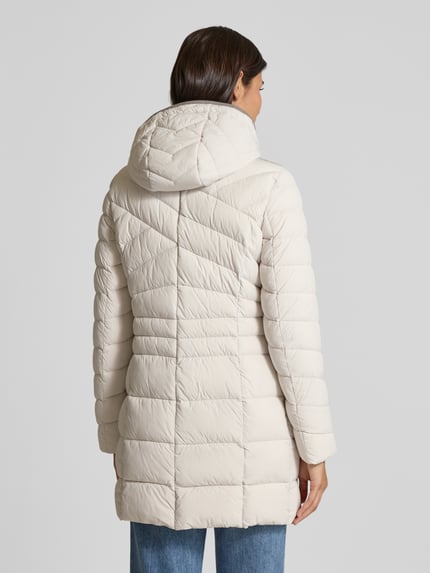 Gil Bret Gewatteerde mantel met tweewegritssluiting Offwhite - 5