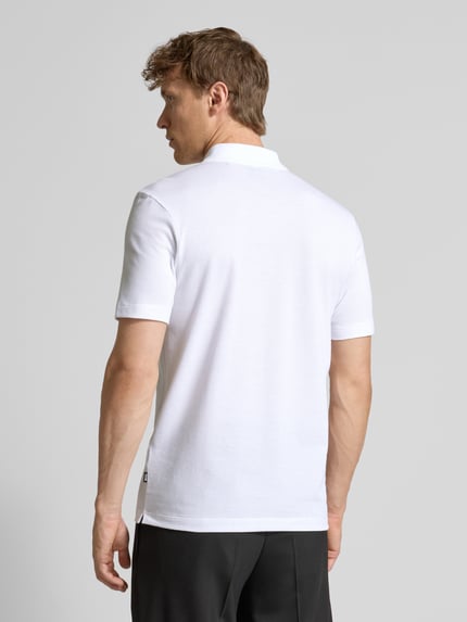 BOSS koszulka polo o kroju regular fit z mieszanki bawełny Biały 5