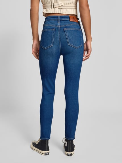 Calvin Klein Jeans Jeansy o kroju skinny fit z mieszanki bawełny Jeansowy niebieski 5