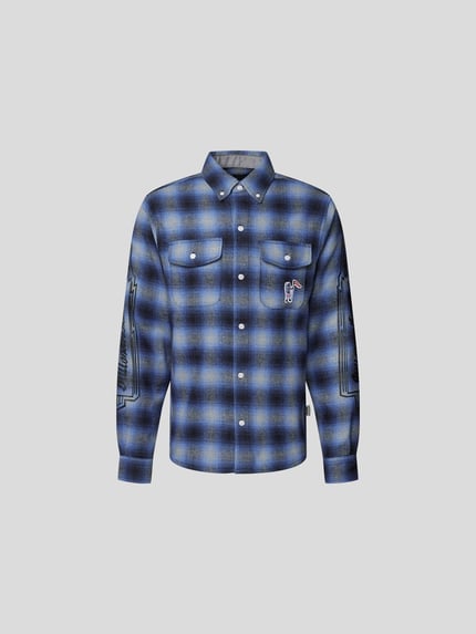 Billionaire Boys Club Koszula casualowa w kratkę vichy Niebieski 2
