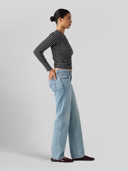 Levi's® Straight Fit Jeans aus reiner Baumwolle Jeansblau 3
