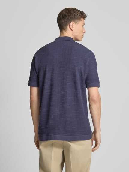 Marc O'Polo Relaxed fit Poloshirt van Katoenmix Donkerblauw - 5