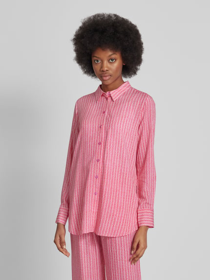 Smith and Soul Hemdbluse mit Allover-Muster Pink 4