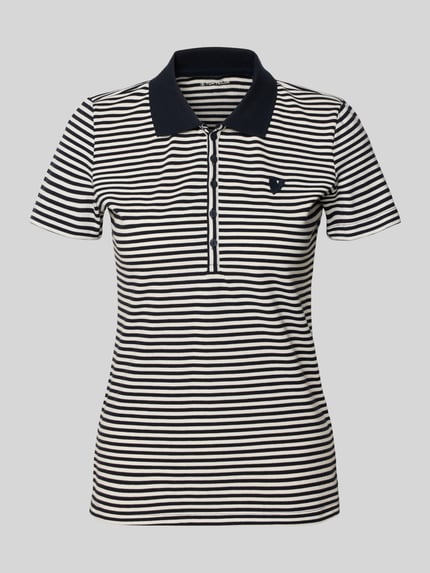 Tom Tailor Regular Fit Poloshirt aus Baumwoll-Mix Marine 2