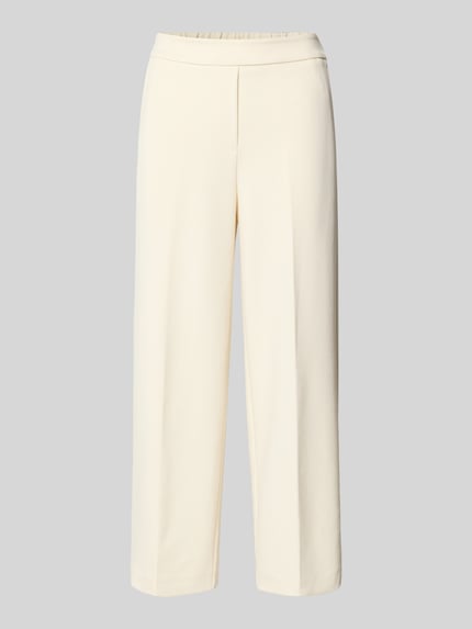 Produktfoto, Regular Fit Caprihose mit Viskose-Anteil Modell 'Culotte' von s.Oliver RED LABEL in Optik: Unifarben, 3/4-Länge, High-Waist, Bundfalte, elastischer Bund und seitliche Eingrifftaschen
