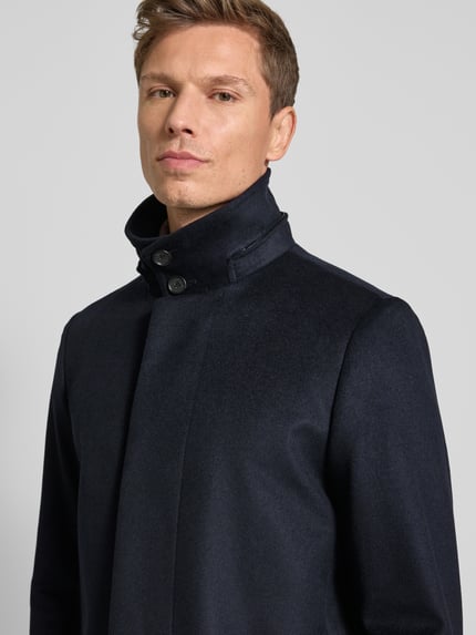 Tiger of Sweden Mantel mit Kaschmir-Anteil Modell 'Aleric' Dunkelblau 3