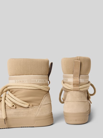 Tommy Hilfiger Stiefel mit Leder-Anteil Beige 2