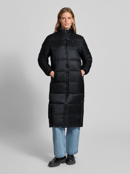 Tommy Jeans Regular Fit Steppmantel mit verdeckter Kapuze Black 4