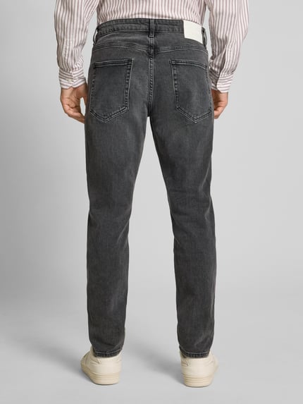 ONLY & SONS Tapered Fit Jeans aus Baumwoll-Mix Modell 'YOKE' Black 5