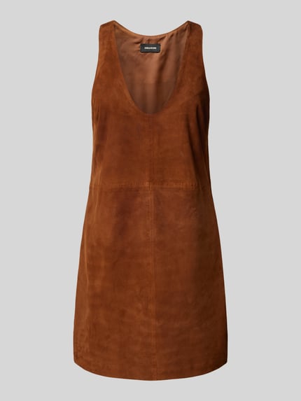 Zadig&Voltaire Mini-jurk in leerlook, model 'RASHA' Cognac - 2