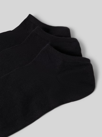 Produktfoto, Sneakersocken mit Logo-Print im 3er-Pack von adidas Originals aus schwarzer Baumwollmischung mit Stretch-Anteil und elastischen Abschlüssen
