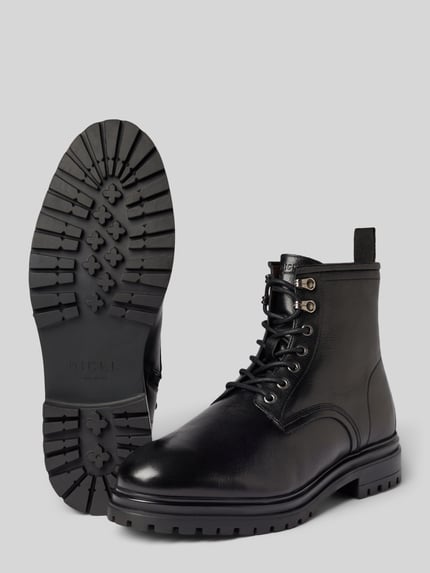 DIGEL Schnürstiefel aus Rindsleder mit Reißverschluss Savoy Black 4