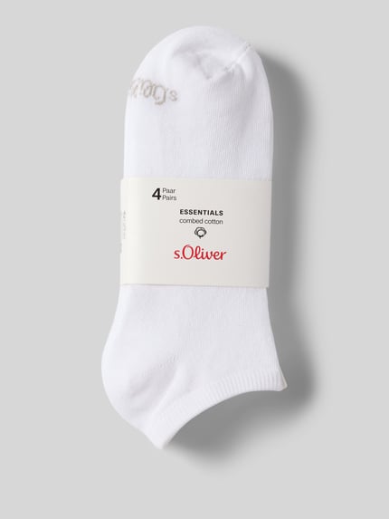 s.Oliver RED LABEL Socken aus Baumwoll-Mix in 4er Pack Weiss 3