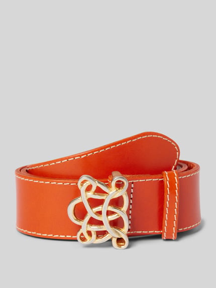 Vanzetti Ledergürtel mit Pinschließe Orange 1