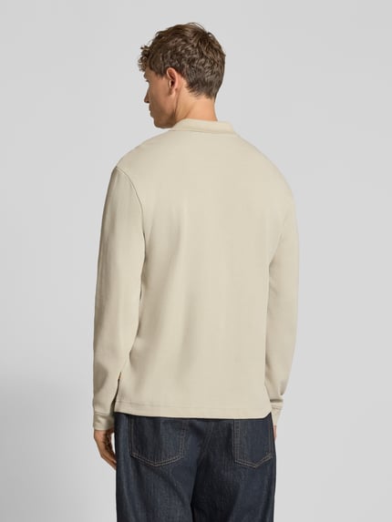 BOSS Orange Regular Fit Poloshirt aus Baumwoll-Mix Beige 5
