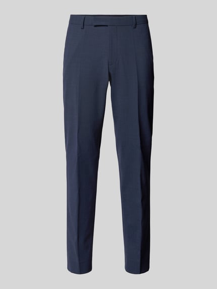 Slim Fit Anzughose mit Bügelfalten Modell 'Ryan' Shop The Look MANNEQUINE