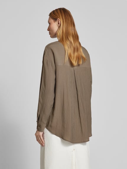 FREE/QUENT Overhemdblouse met knoopsluiting, model 'ELODIE' Hazelnoot - 5