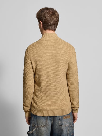 Blend Gebreide pullover met ritssluiting, model 'BASIM' Beige - 5