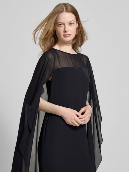 Lauren Ralph Lauren Abendkleid aus fließendem Stoff Modell 'LAVATI' Black 3