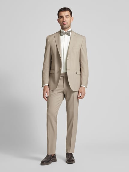 ETERNA Regular Fit Smokinghemd aus Twill Ecru 1