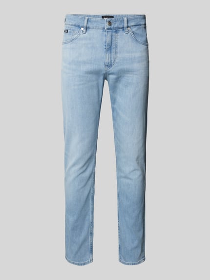 BOSS Slim Fit Jeans im 5-Pocket-Design Modell 'Delaware' Hellblau 2