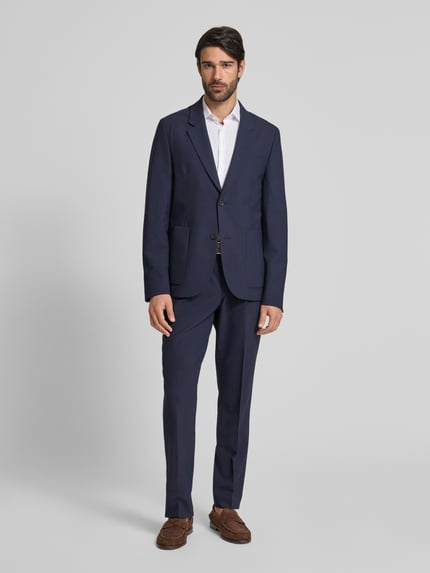 Jake*s Super slim fit zakelijk overhemd met knoopsluiting Wit - 1