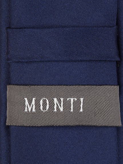 MONTI Stropdas van pure zijde (5 cm) Donkerblauw - 2