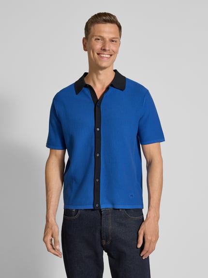 Paul Smith Freizeithemd mit Knopfleiste Marine 4