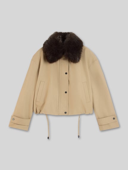 Tommy Hilfiger Relaxed Fit Blouson aus Baumwoll-Mix Camel 2