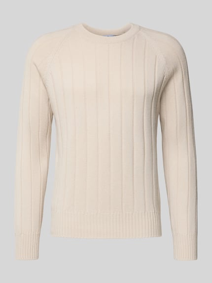 Gran Sasso Wollpullover mit Kaschmir-Anteil Offwhite 2