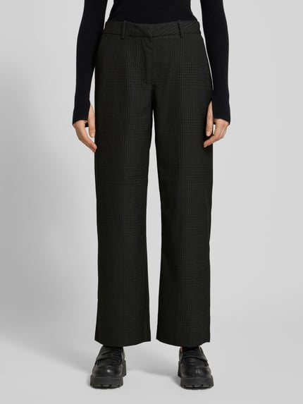 VERO MODA Weite Hose mit Viskose-Anteil Modell 'UNNA' Anthrazit 4