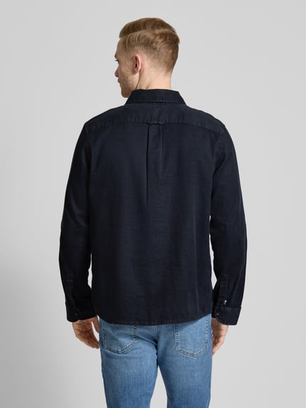OLYMP Level 5 Casual fit overhemdjack met klepzakken op de borst Marineblauw - 5