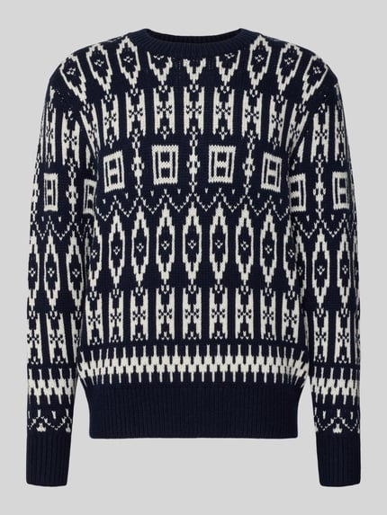 Tommy Hilfiger Relaxed fit gebreide pullover van wolmix Marineblauw - 2