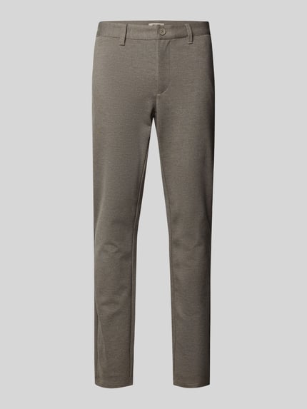 ONLY & SONS Slim Fit Chino aus Viskose-Mix Modell 'MARK' Hellbraun 2