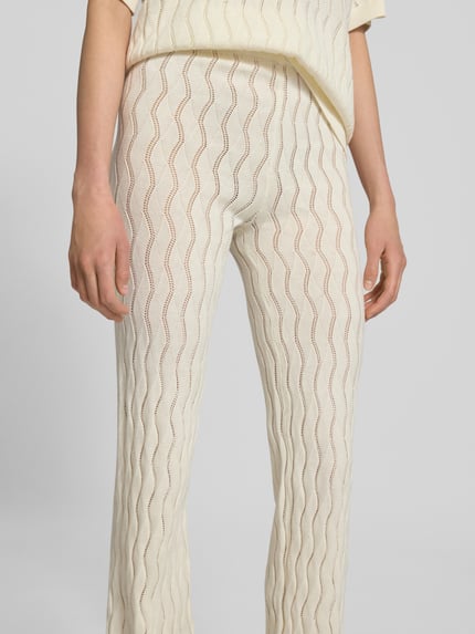 LeGer Stoffen broek met elastische band Offwhite - 3