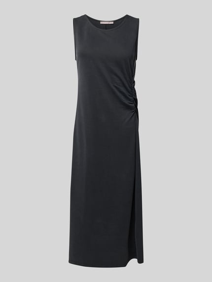 Christian Berg Woman Selection Midikleid mit seitlicher Raffung Black 2