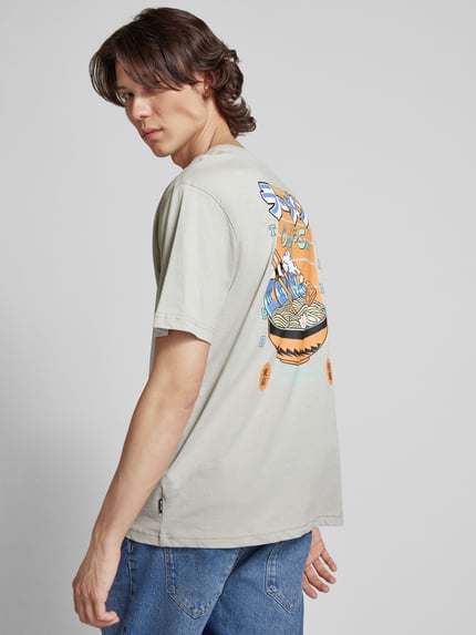 ONLY & SONS T-Shirt mit Rundhalsausschnitt Modell 'KEANE' Hellgrau 3