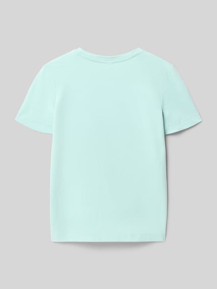 Produktfoto, Regular Fit T-Shirt mit 3D-Motiv-Print von s.Oliver RED LABEL, Optik: Unifarben, Materialverarbeitung: Jersey, reine Baumwolle, Rückansicht