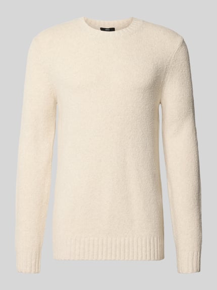 CINQUE Regular Fit Strickpullover mit Rundhalsausschnitt Modell 'CIZAC' Offwhite 1