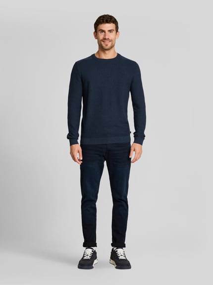 Tom Tailor Regular Fit Pullover aus reiner Baumwolle Blau 1