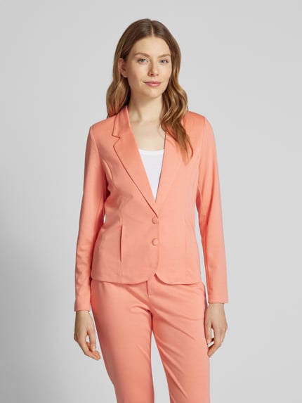 FREE/QUENT Blazer met 2-knoopssluiting en viscose, model 'NANNI' Koraal - 4