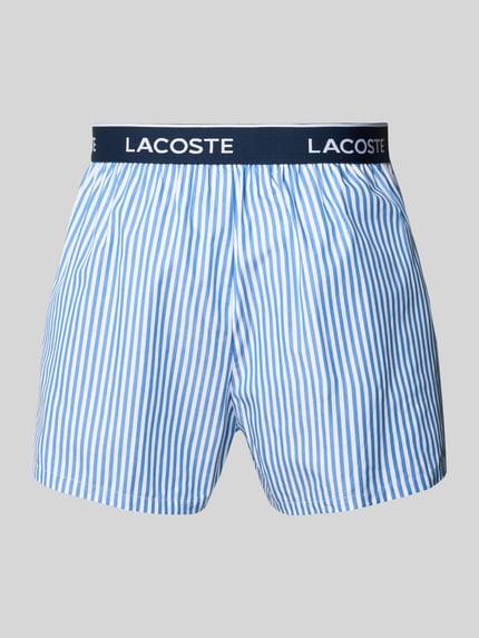 Lacoste Boxer mit elastischem Logo-Bund im 3er-Pack Marine 3