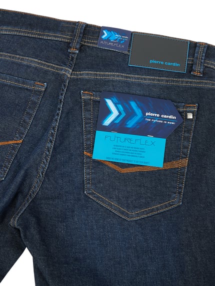 Pierre Cardin regular fit jeans met 5-pocket-design model 'Lyon' Donkerblauw - 6