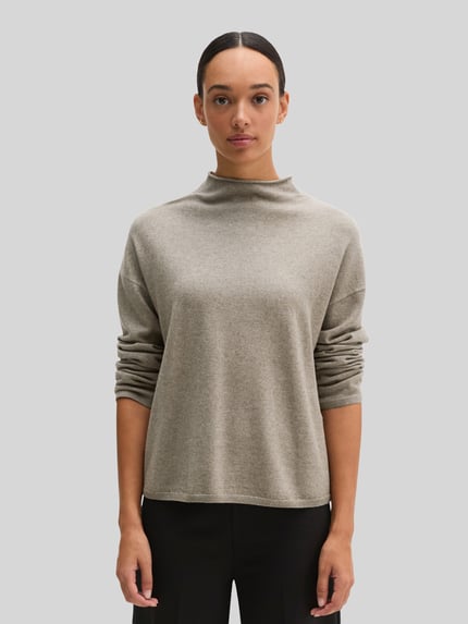 Marc O'Polo Turtleneck mit Mock Neck Stein Melange 4