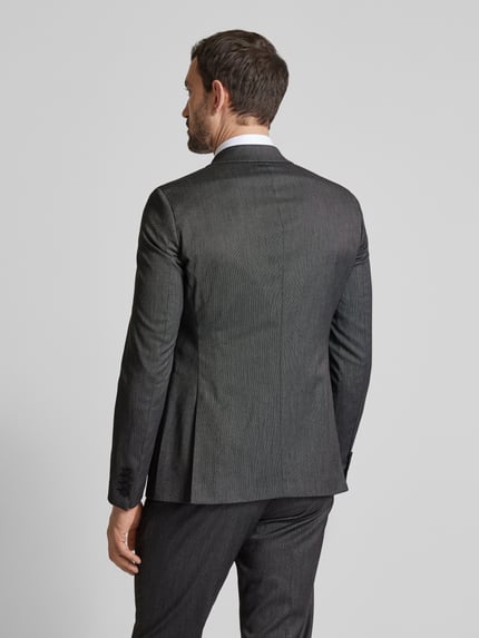 MCNEAL Super Slim Fit 2-Knopf-Sakko mit Reverskragen Anthrazit 5