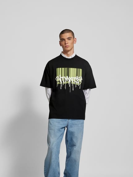 VTMNTS T-shirt met labelprint Black - 4