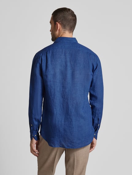 Stenstroms Regular Fit Business-Hemd mit Kentkragen Modell 'Collar' Marine 5