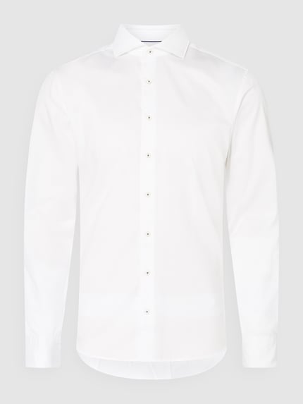 ETERNA Slim Fit Freizeithemd aus Twill Weiss 2