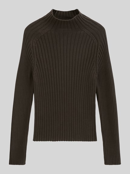 Marc O'Polo Turtleneck mit Mock Neck Dunkelbraun 2