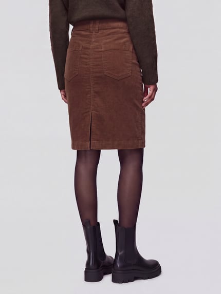 Tom Tailor Mini-Rock mit Gehschlitz hinten Camel 5